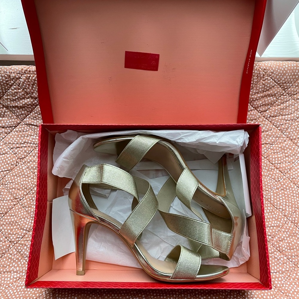 4inch Kelly & Katie Gold Heels